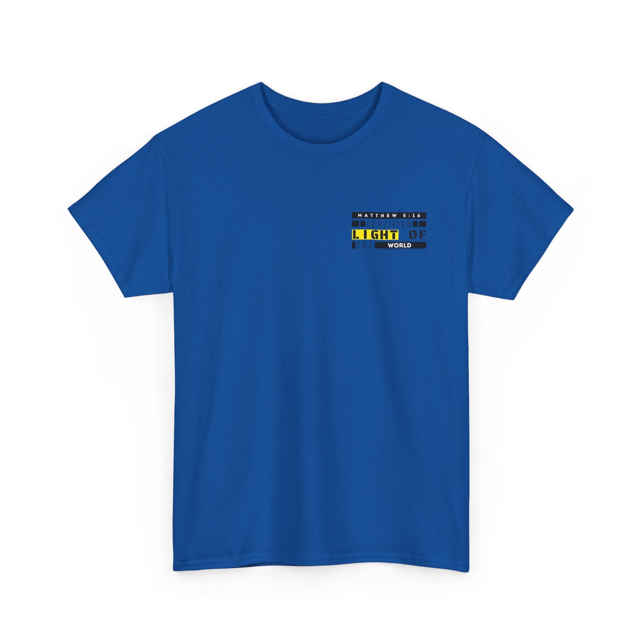 Minimalist "Light of My Life" Tee — Small Chest Script Graphic