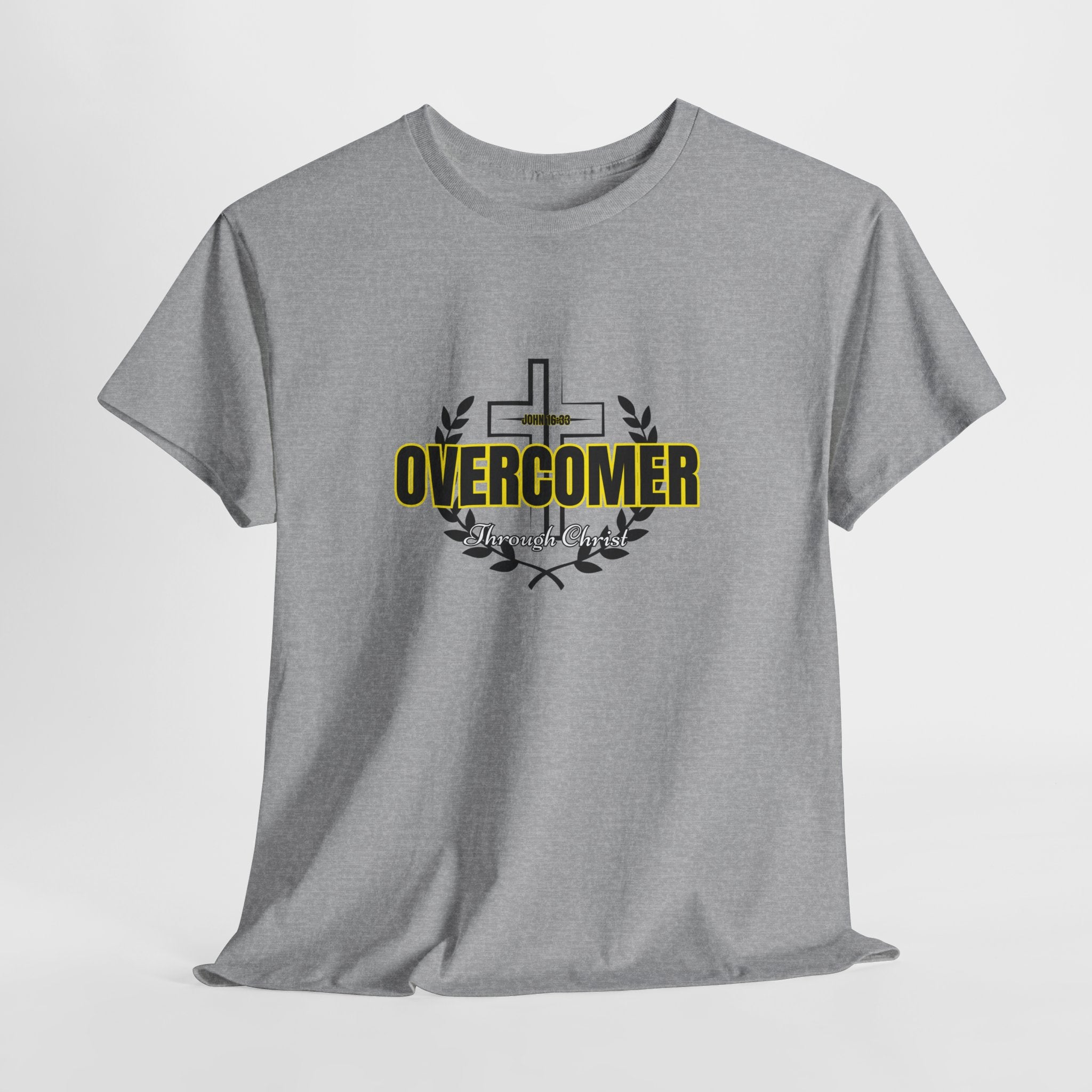 Overcomer Cross T-Shirt — Inspirational Christian Faith Tee
