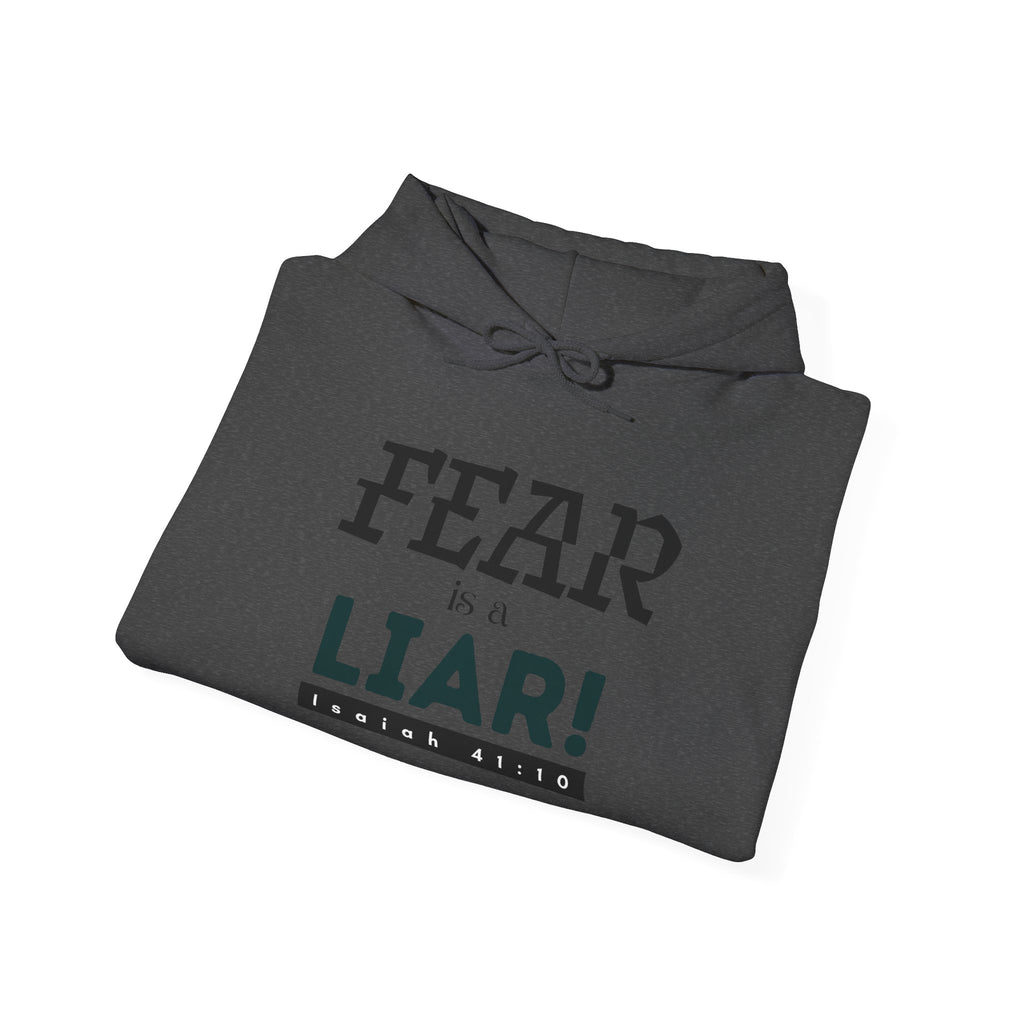 Fear Is a Liar Hoodie — Inspirational Christian Faith Sweatshirt