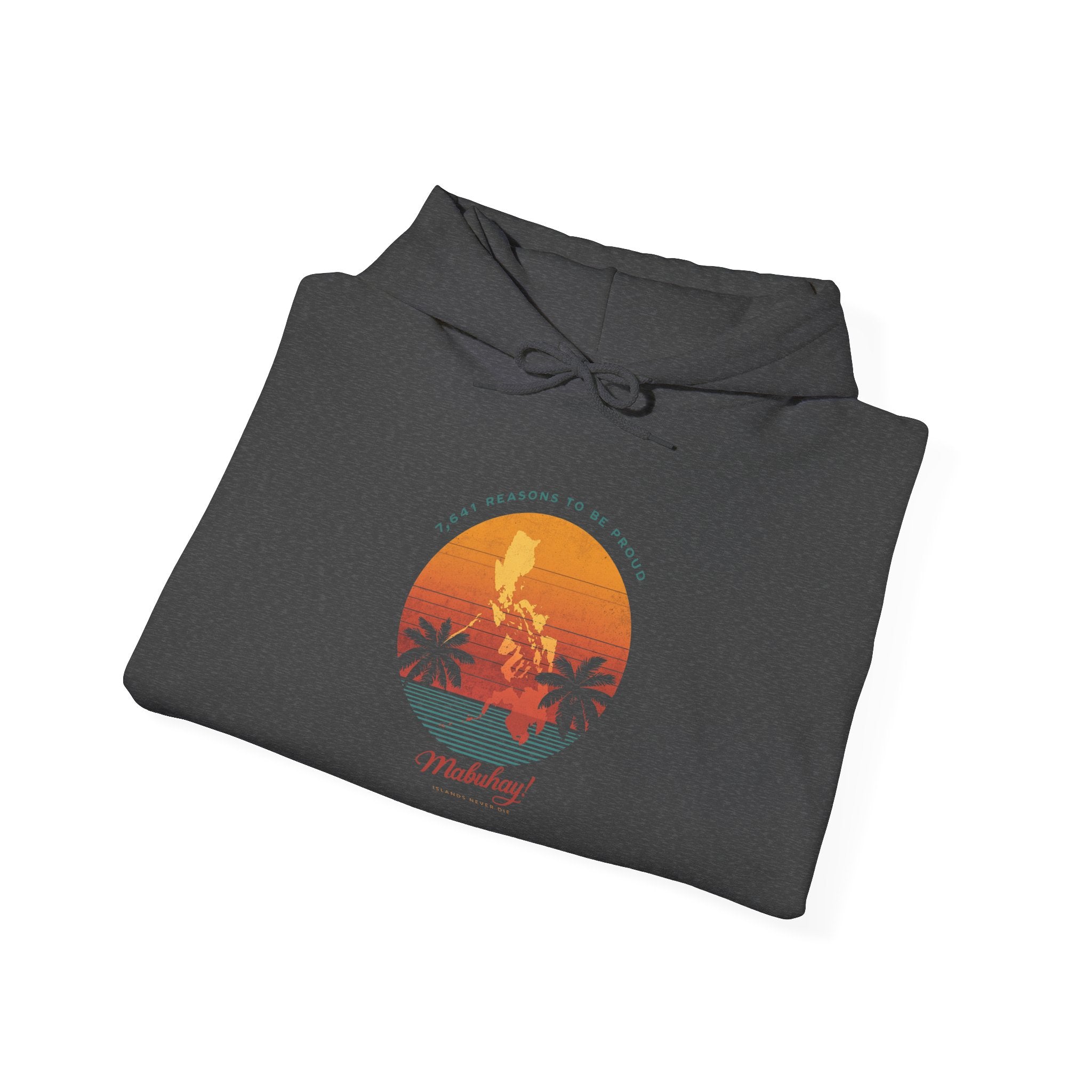 Hoodie • Mabuhay Sunset Palm Graphic — "Philippines" Retro Beach Vibes