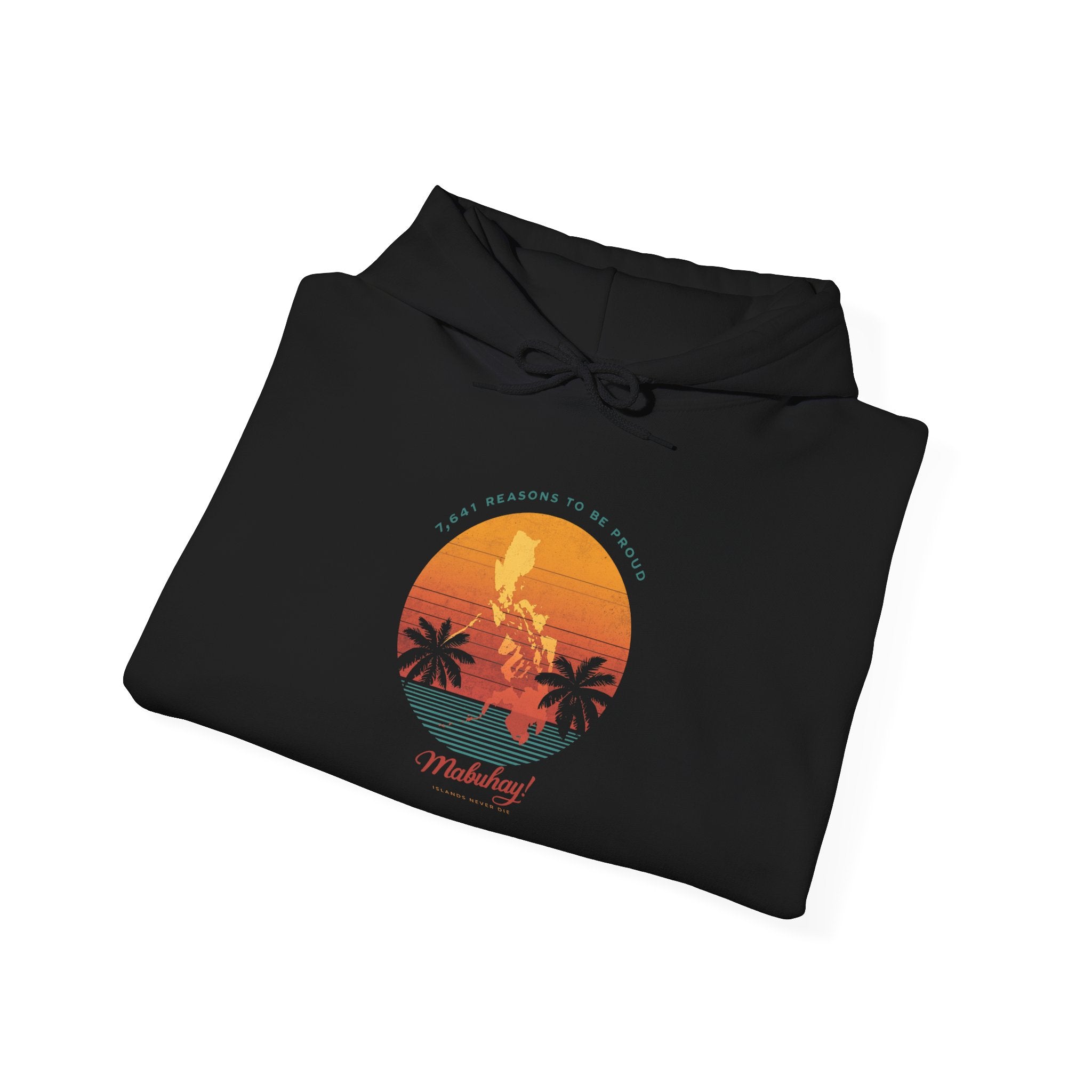 Hoodie • Mabuhay Sunset Palm Graphic — "Philippines" Retro Beach Vibes