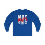 Not Perfect But Forgiven Long Sleeve Tee — Christian Faith Graphic Shirt