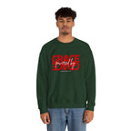 Crewneck Sweatshirt — "Grace Powered By God" Christian Faith Pullover (Ephesians 2:8)