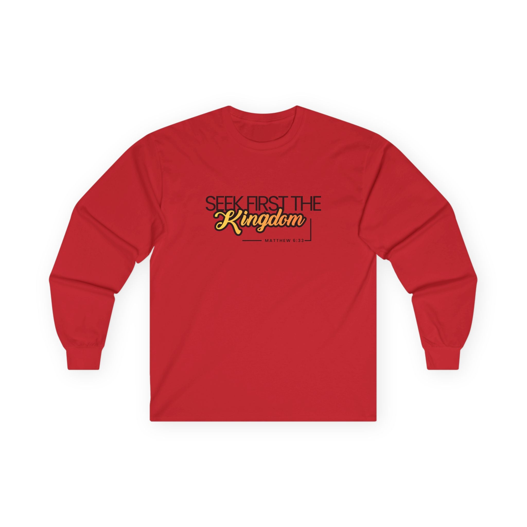 Seek First the Kingdom Long Sleeve Christian Tee