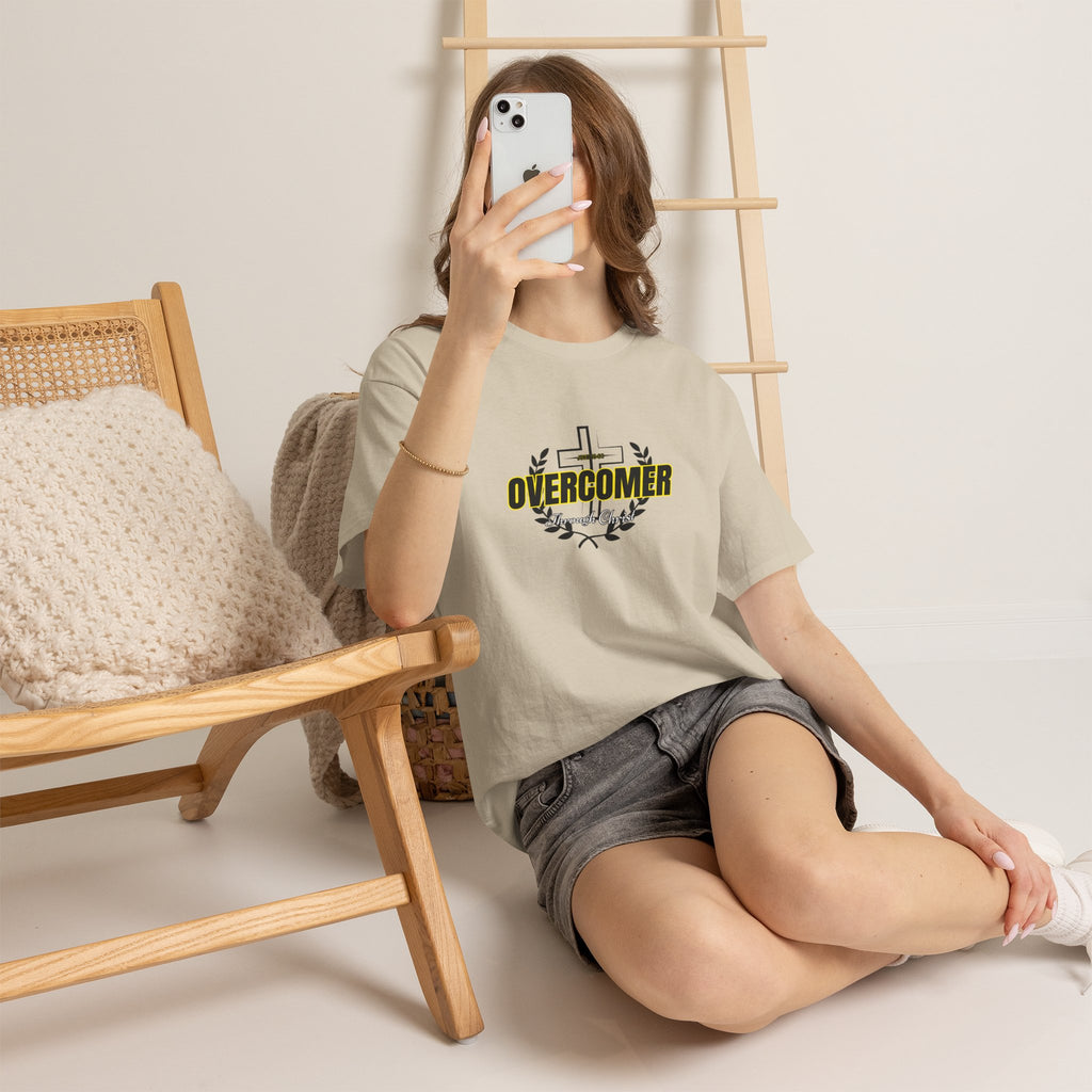 Overcomer Cross T-Shirt — Inspirational Christian Faith Tee