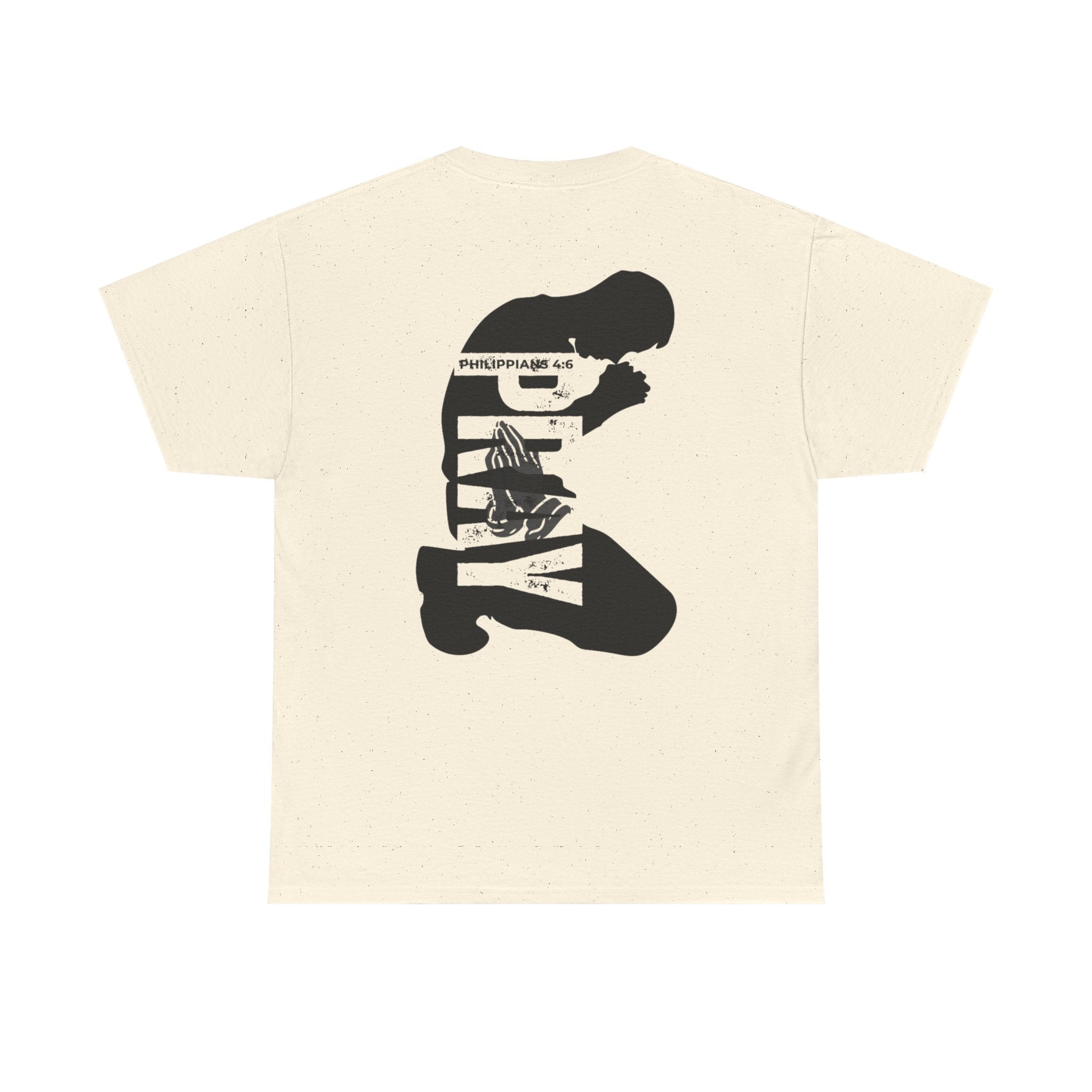 Pray More Tee — "Pray More, Panic Less" Christian Graphic T-Shirt