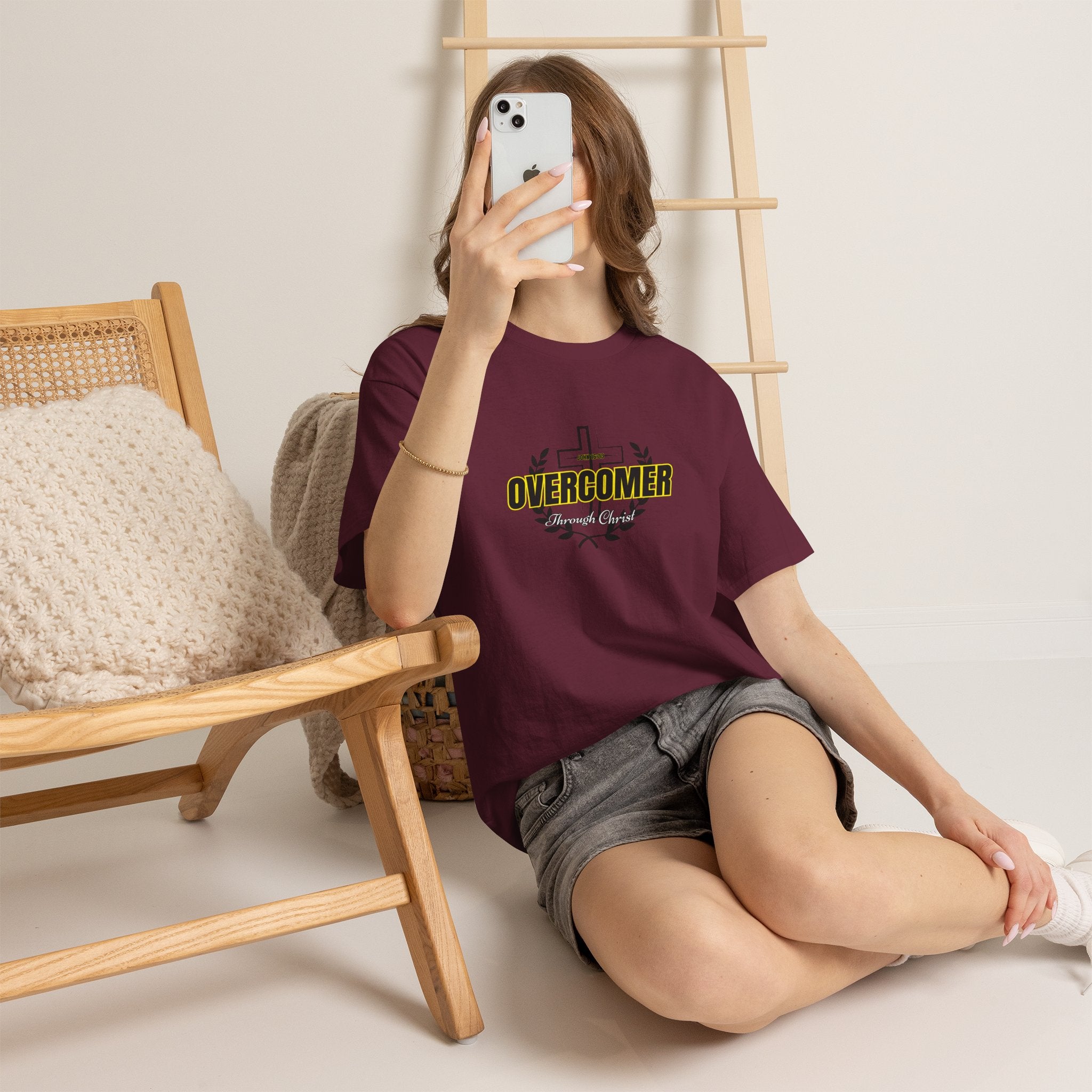 Overcomer Cross T-Shirt — Inspirational Christian Faith Tee