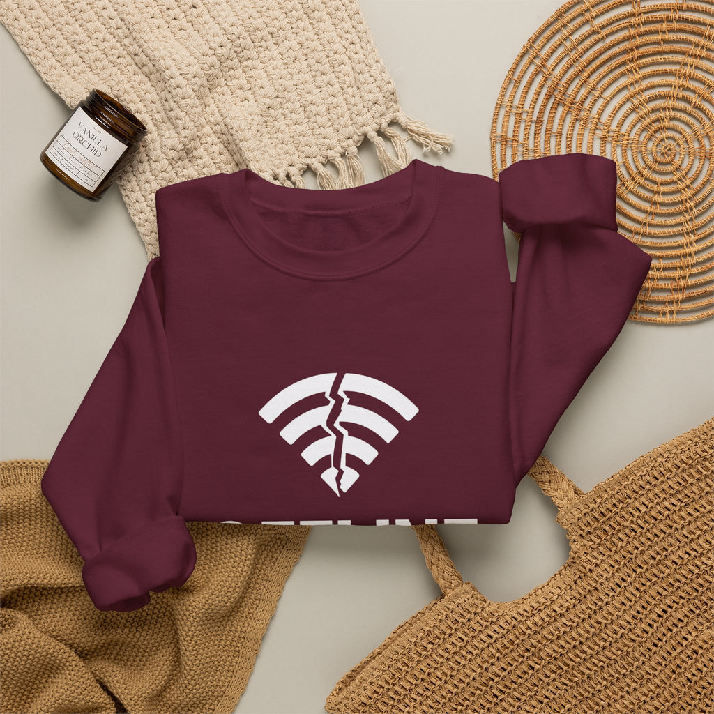 Christian Crewneck Sweatshirt "Offline" Pullover, Go Into Your Room and Pray Back Quote, Faith Streetwear Sweatshirt