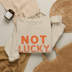 Blessed Crewneck Faith Sweatshirt – "Not Lucky, Just Blessed" Christian Pullover