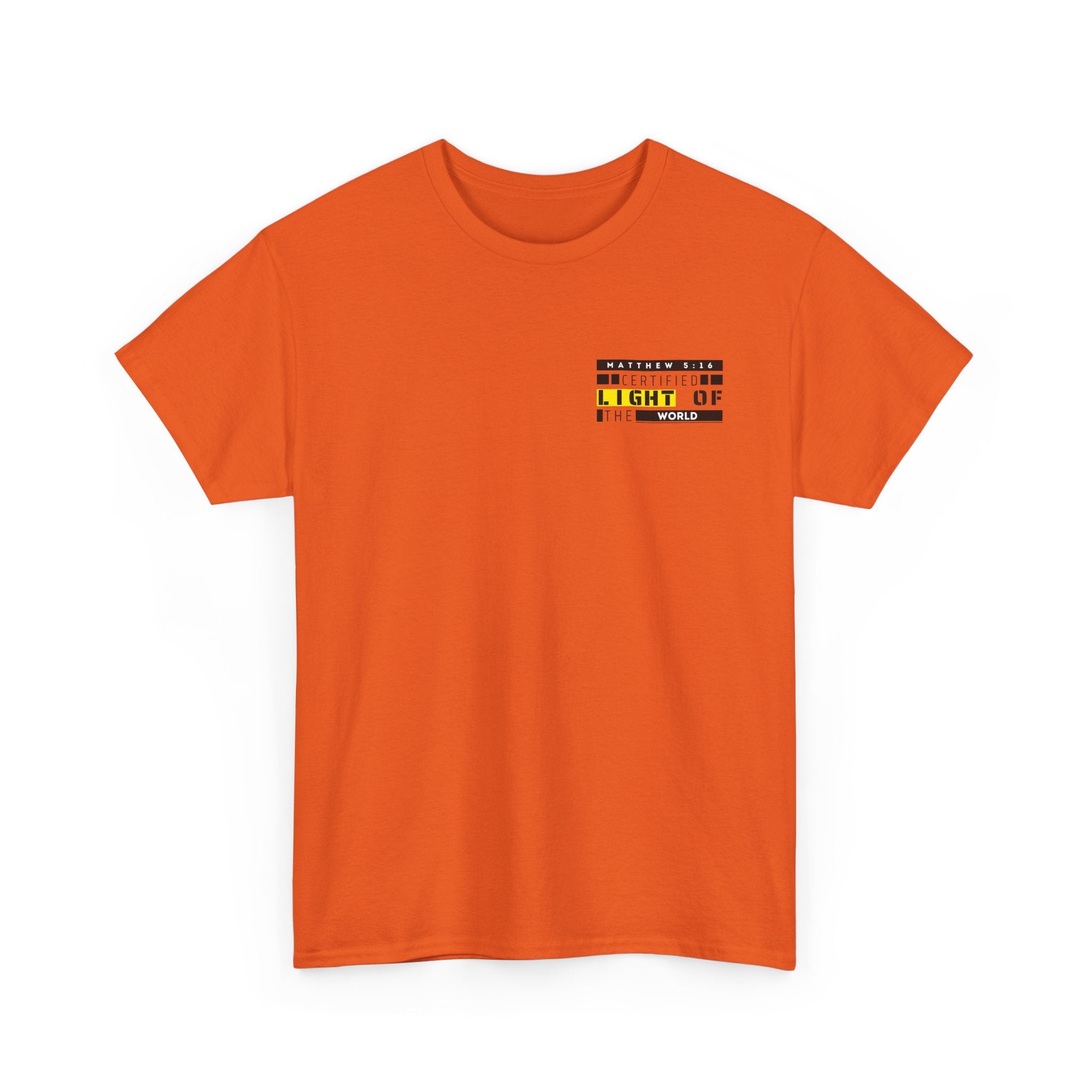 Minimalist "Light of My Life" Tee — Small Chest Script Graphic