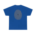 Fingerprint Graphic Tee — Minimalist Identity T‑Shirt
