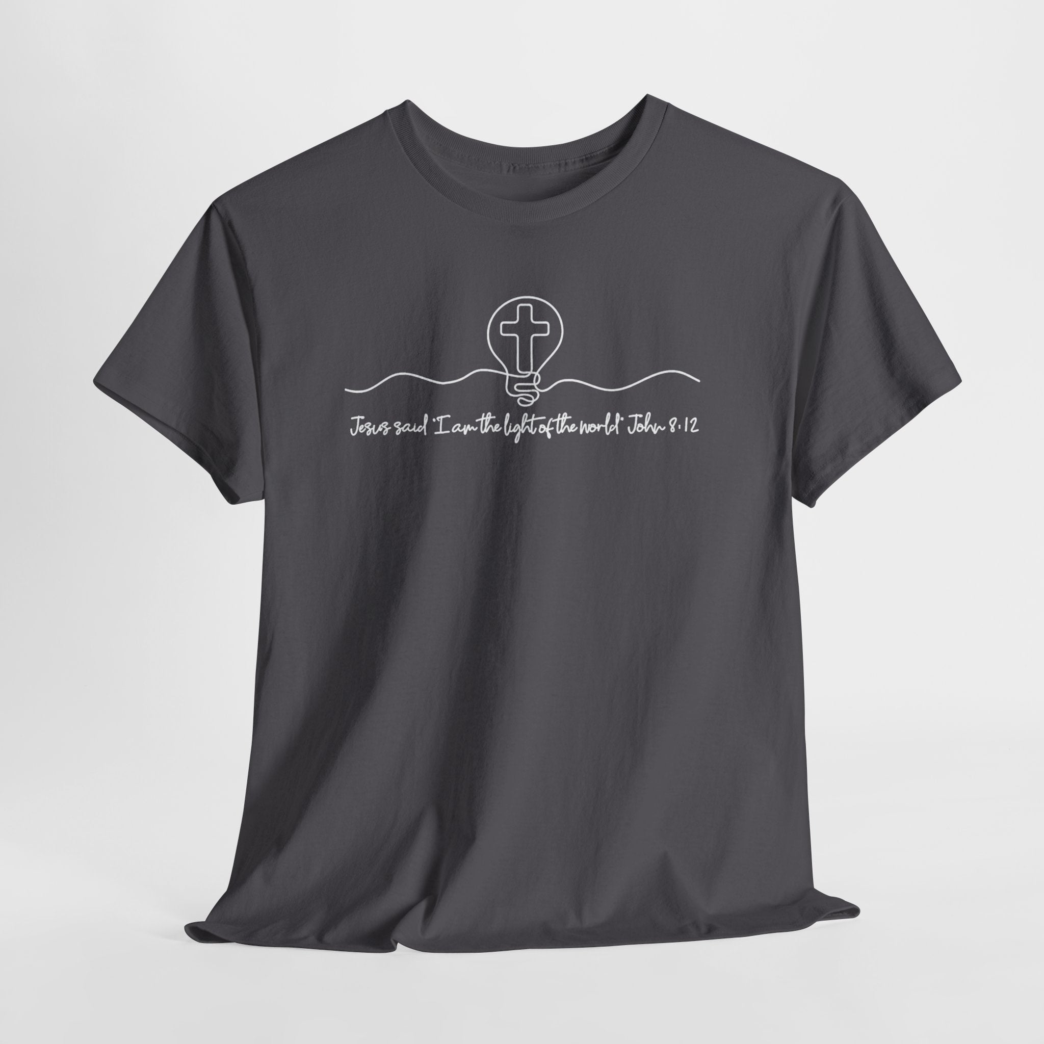 Christian Cross Graphic Tee — "Jesus and I Live By Faith" Inspirational Bible Verse Shirt