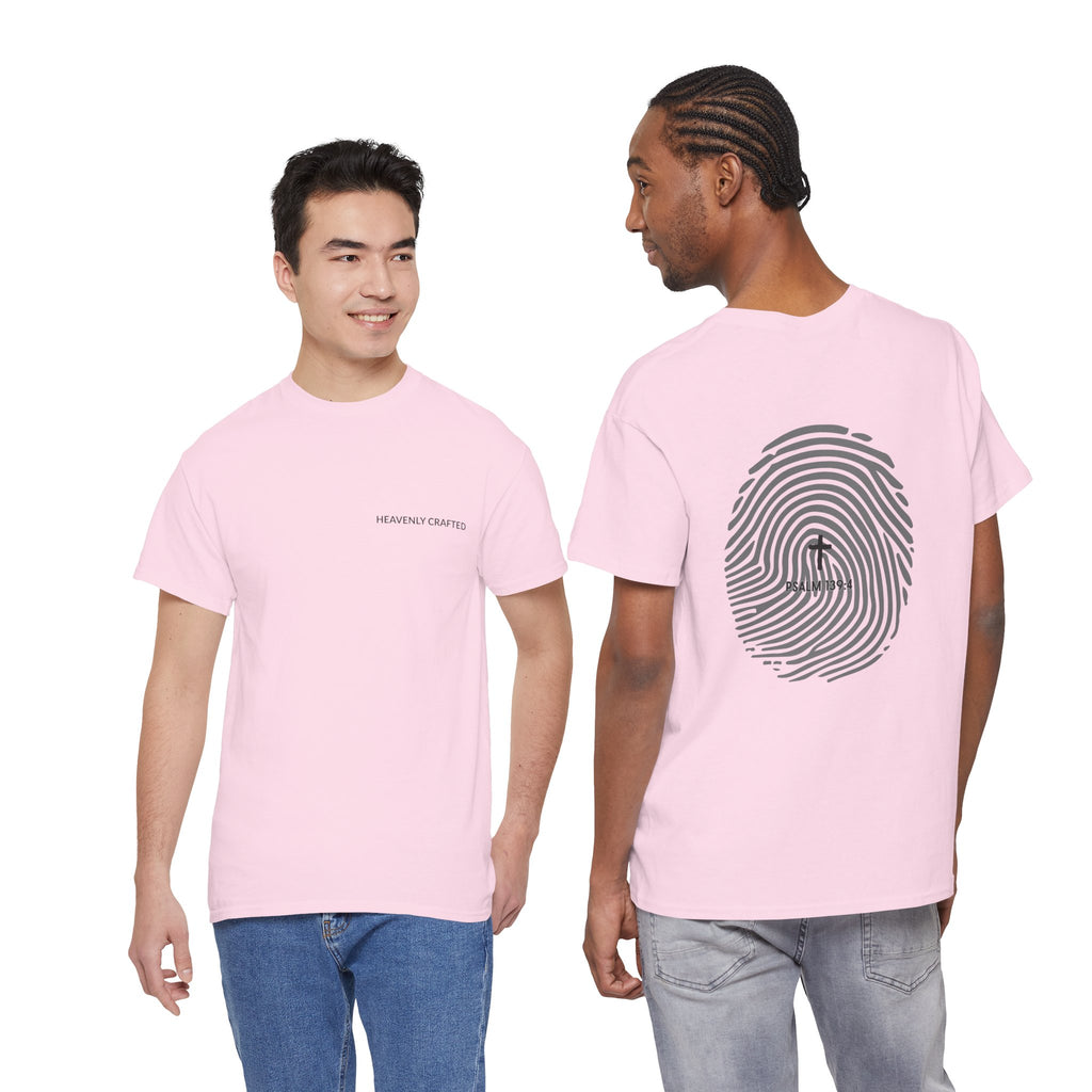 Fingerprint Graphic Tee — Minimalist Identity T‑Shirt