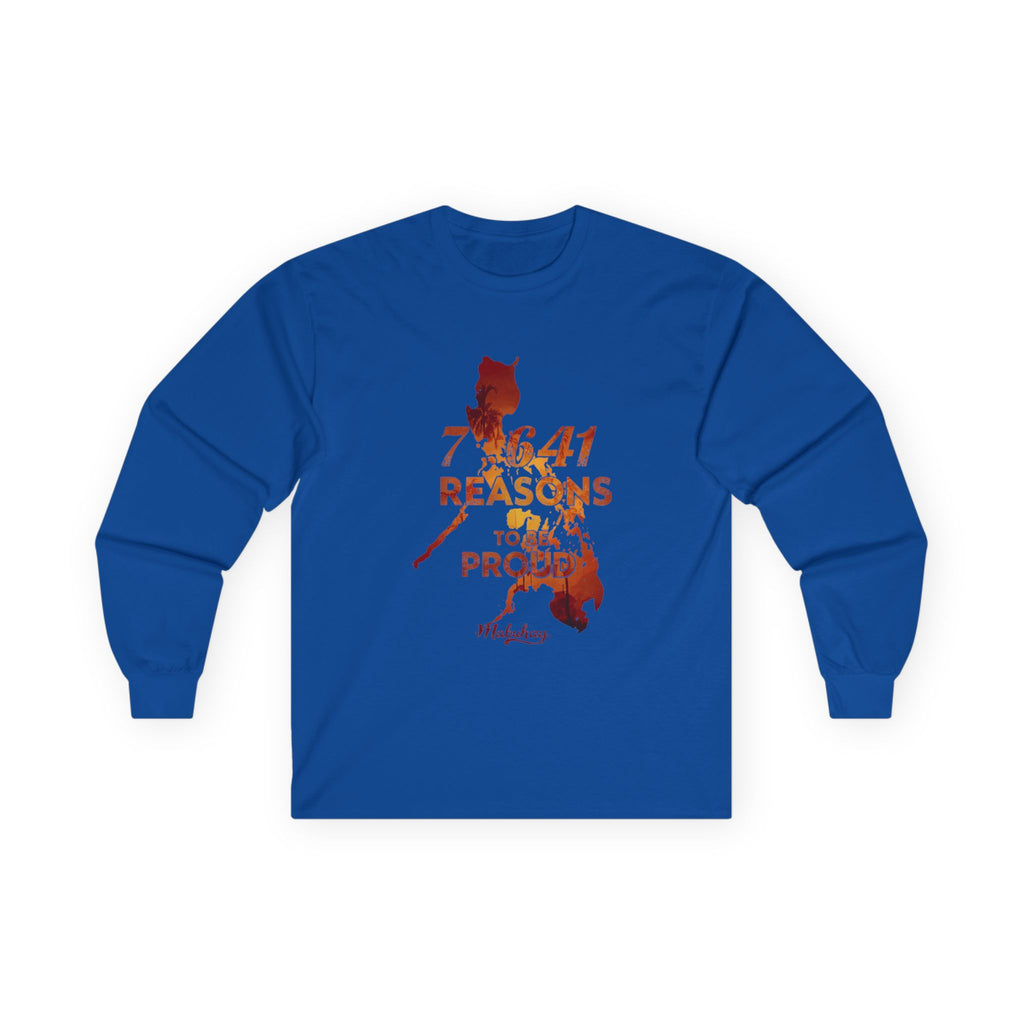 Philippines Pride Long Sleeve Tee — "7,641 Reasons to Be Proud"