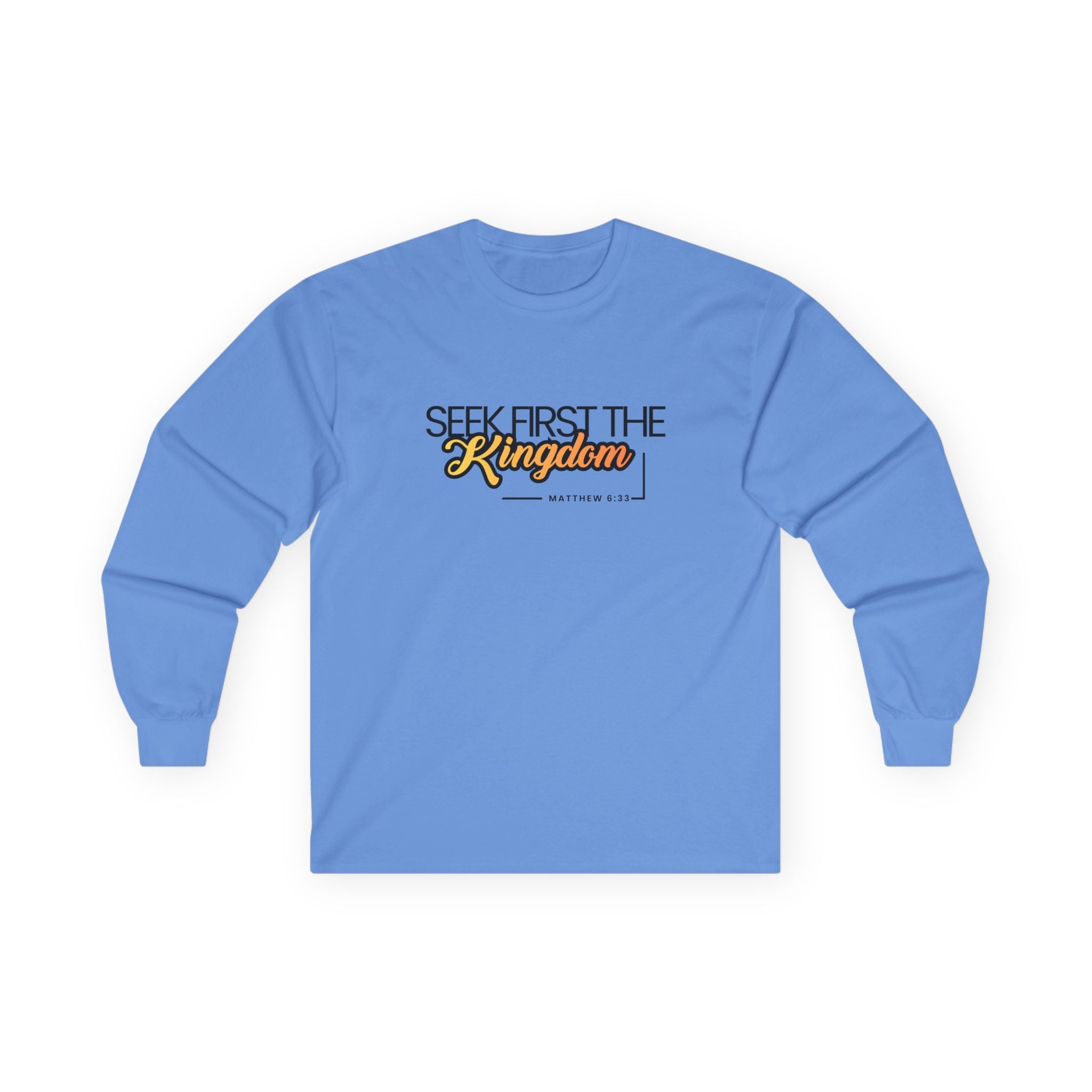 Seek First the Kingdom Long Sleeve Christian Tee