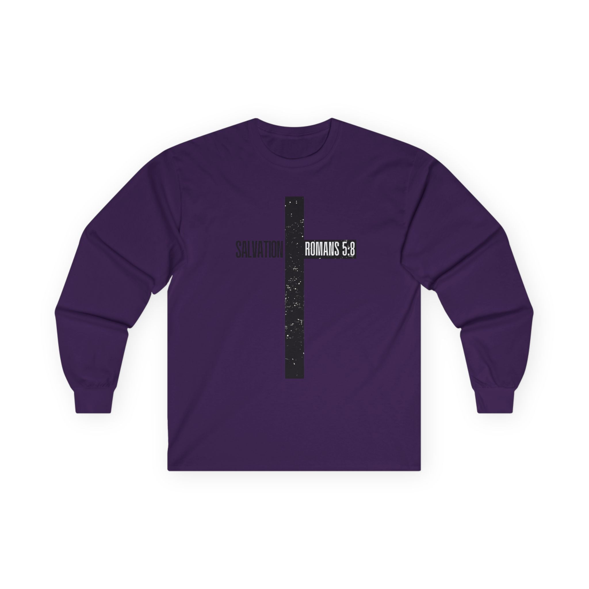 Salvation Romans 5:8 Cross Long Sleeve Tee
