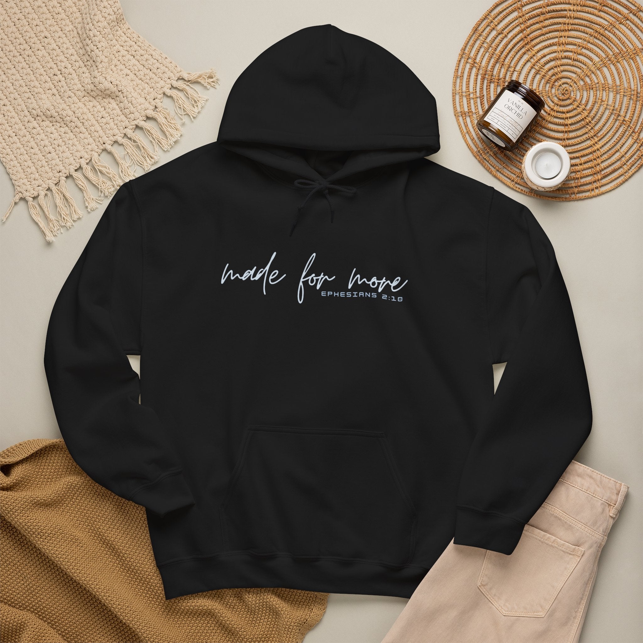 Made For More Hoodie — Inspirational Script Pullover for Women & Men