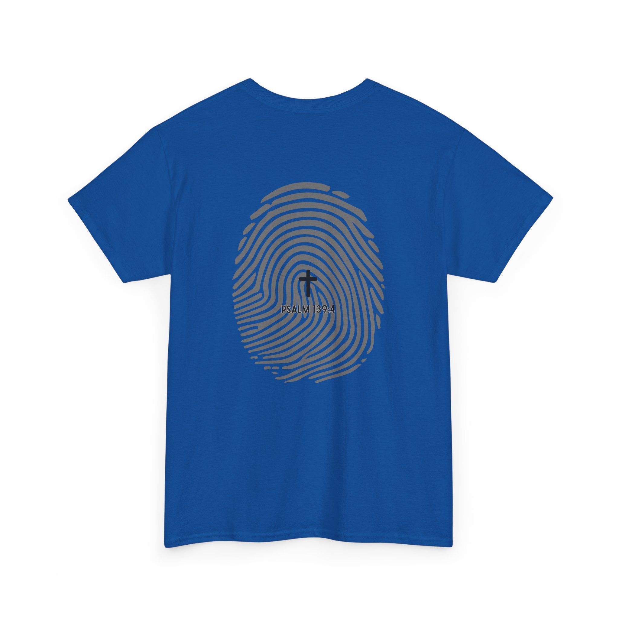 Fingerprint Graphic Tee — Minimalist Identity T‑Shirt