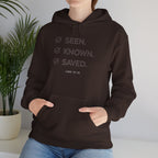 Seen. Known. Saved. Hoodie — Christian Faith Pullover (Luke 19:10)
