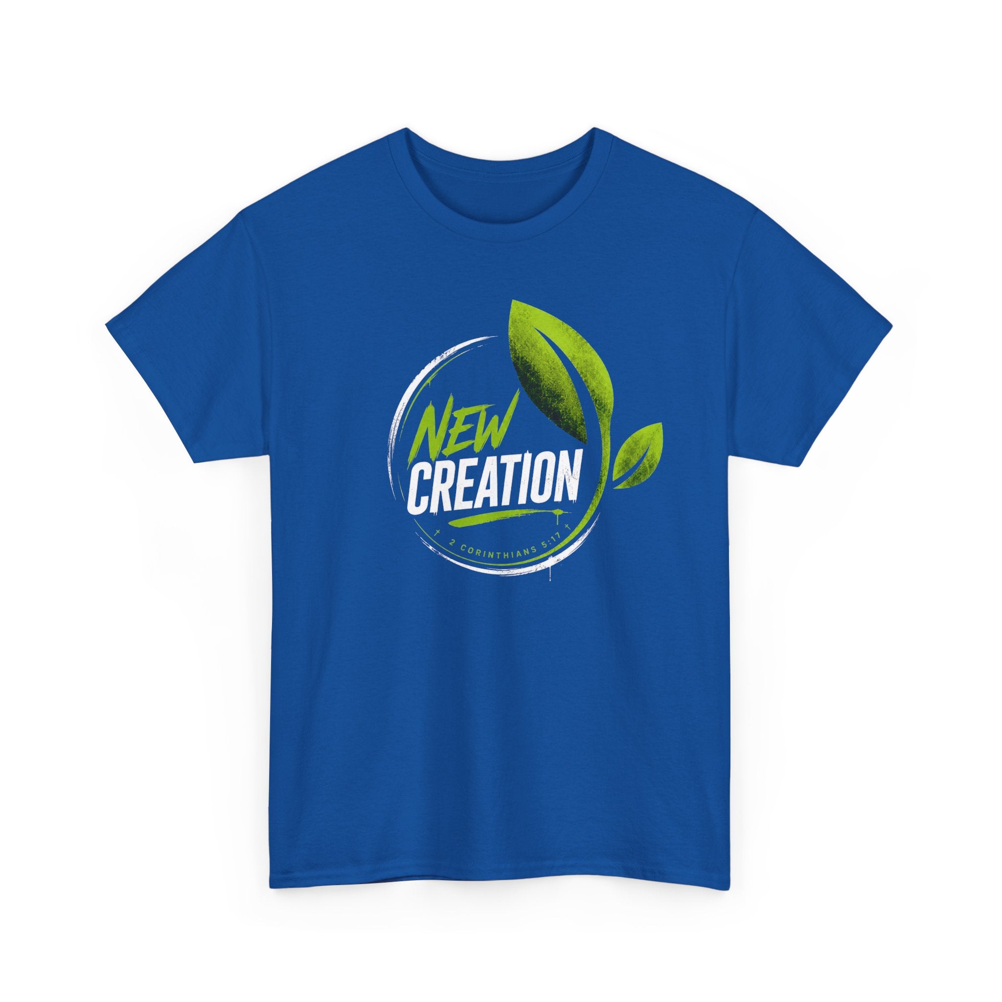 New Creation T-Shirt — Green Leaf Faith Tee