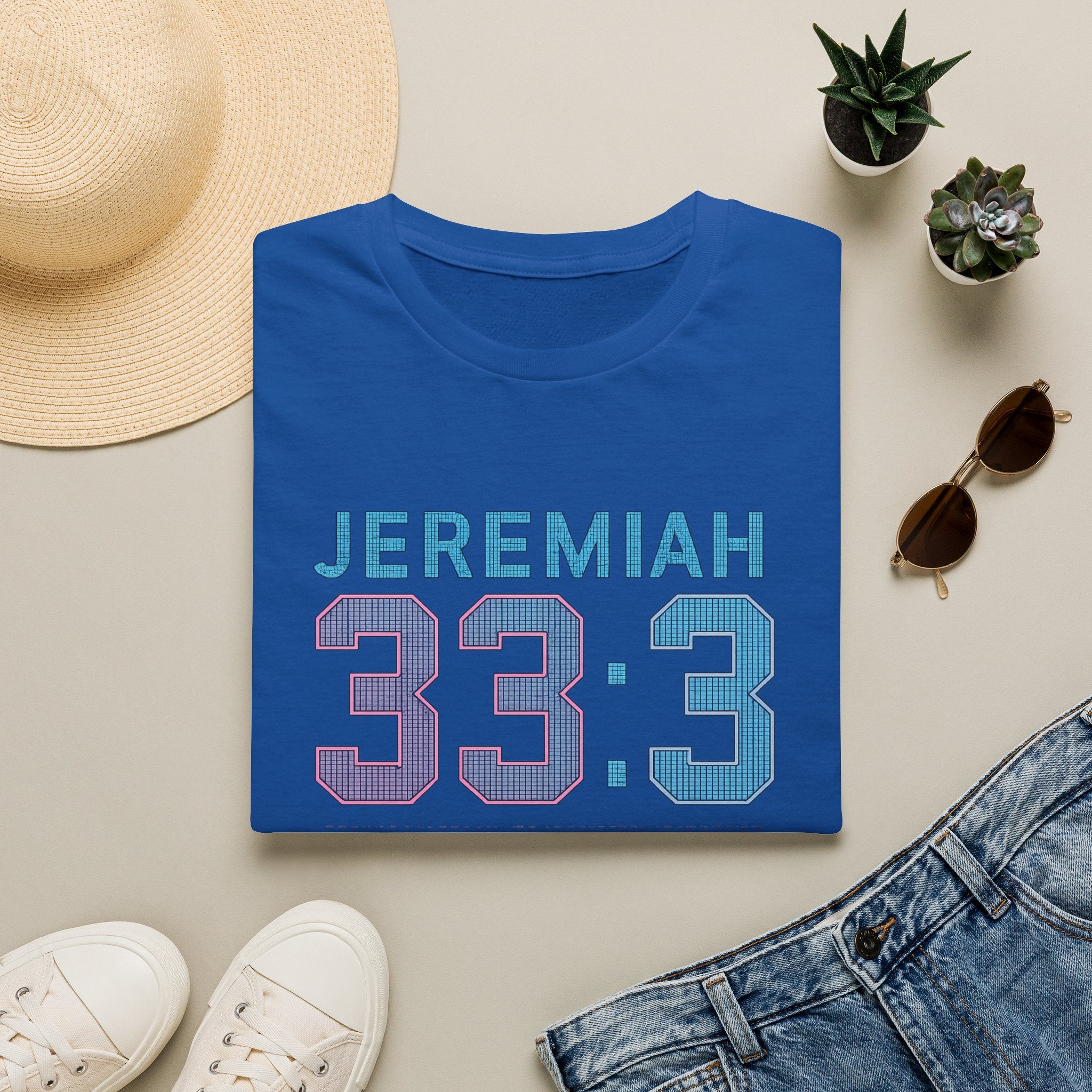 T‑Shirt — Jeremiah 33:3 'Heaven Has WiFi' Inspirational Christian Tee