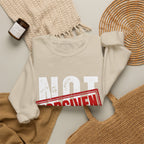Christian Crewneck Sweatshirt — "Not Perfect, Forgiven" (Romans 5:8)