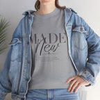 T-Shirt — "Made New" Minimalist Christian Faith Tee