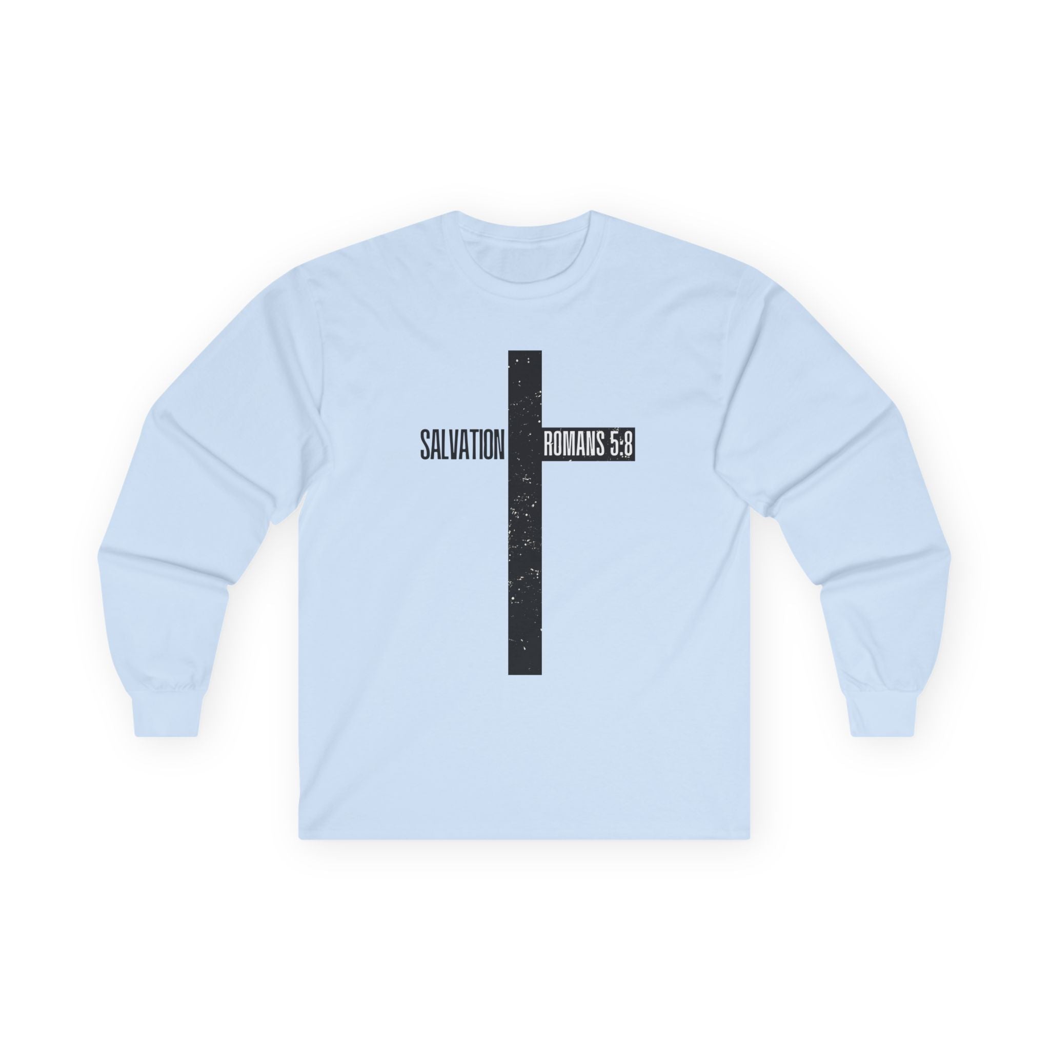 Salvation Romans 5:8 Cross Long Sleeve Tee