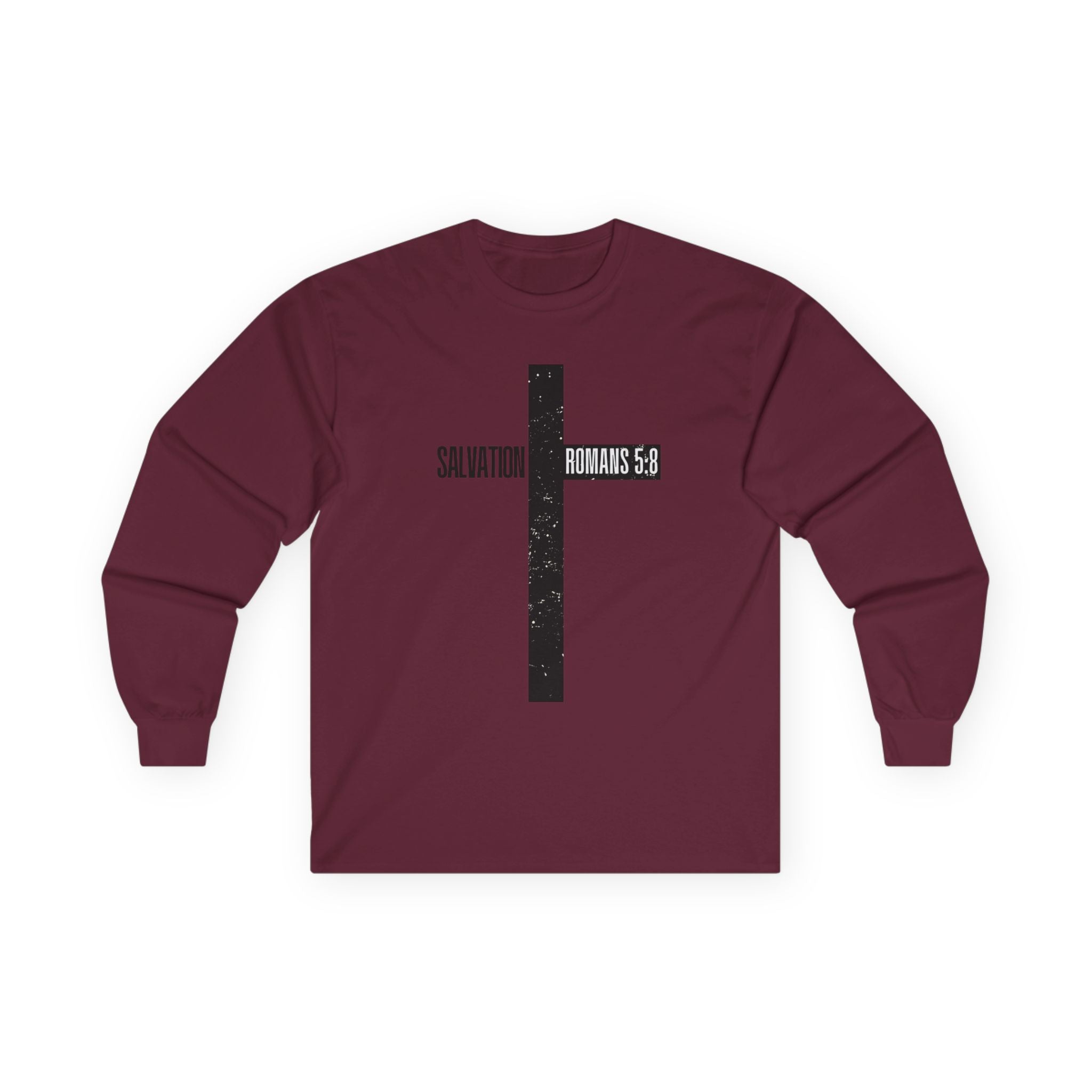 Salvation Romans 5:8 Cross Long Sleeve Tee