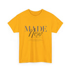 T-Shirt — "Made New" Minimalist Christian Faith Tee