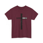 Christian Cross T-Shirt — "Salvation Romans 5:8" Faith Tee