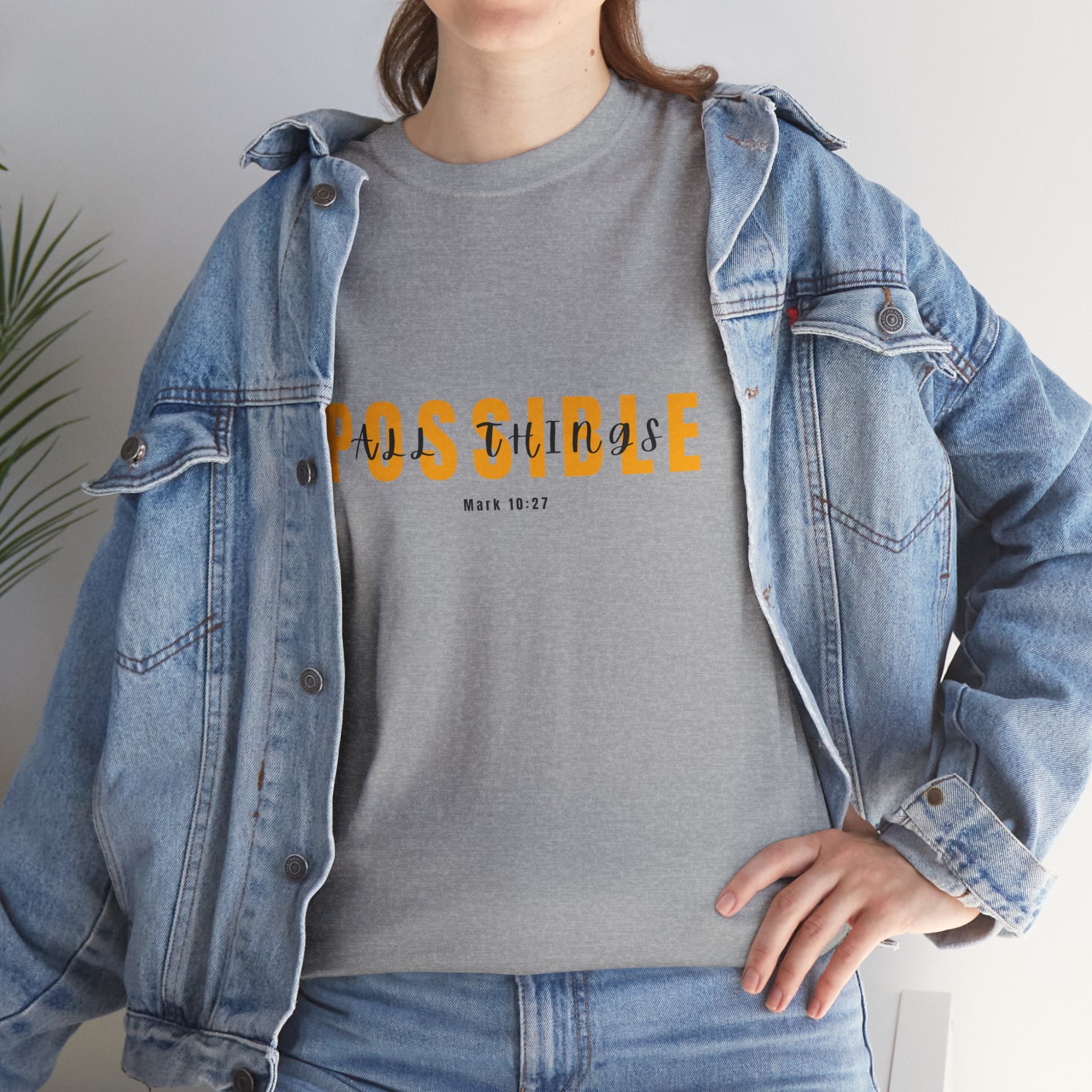 Possible T-Shirt — Inspirational "Possible" Graphic Tee (Optimism, Motivational Quote)