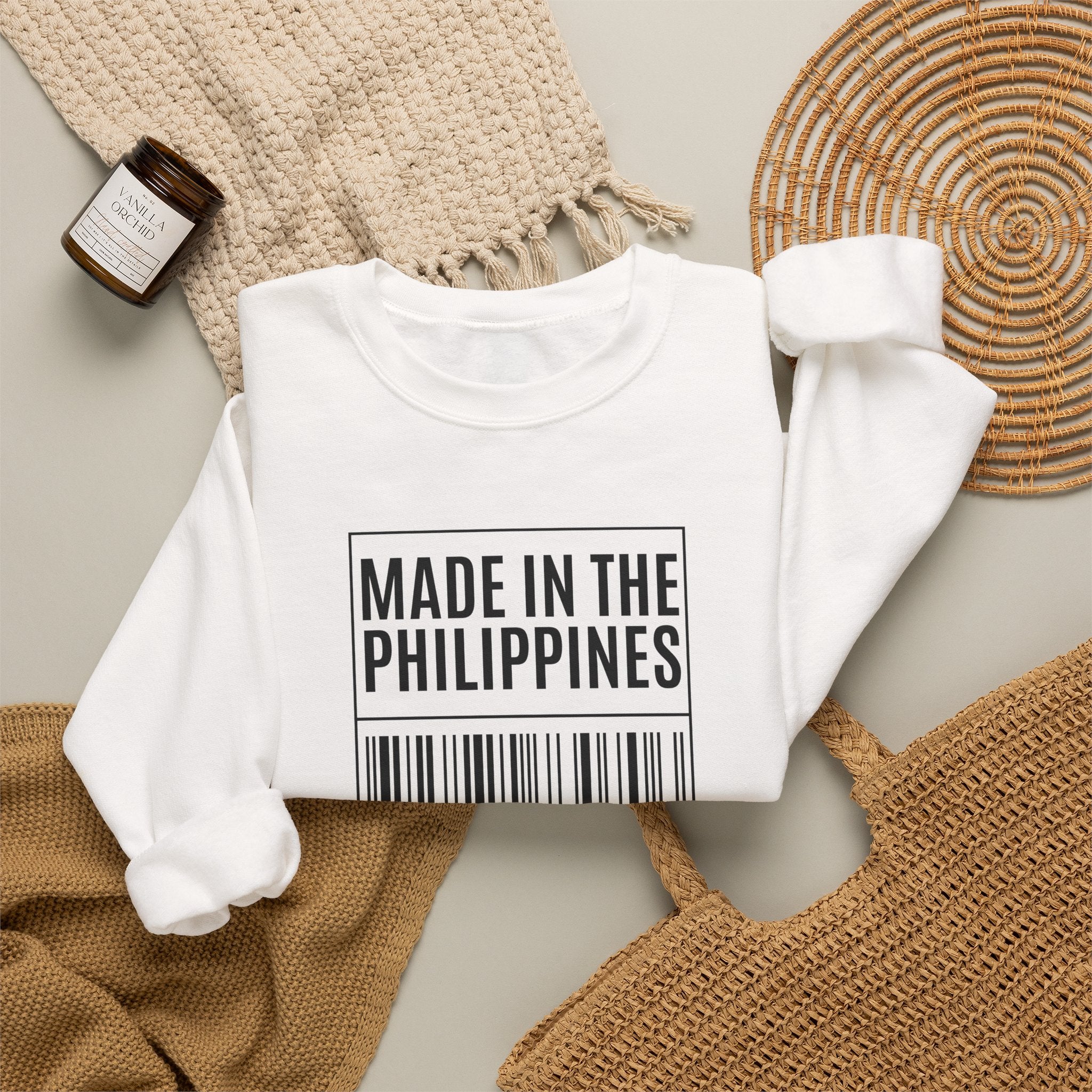 Made in the Philippines Sweatshirt — Barcode Pride Crewneck