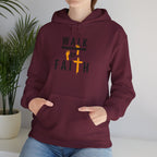 Walk By Faith Hoodie — Christian Inspirational Cross Sweatshirt