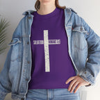 Christian Cross T-Shirt — "Salvation Romans 5:8" Faith Tee