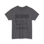 Delivered Graphic Tee — Inspirational Psalm 34:4 Christian T-Shirt