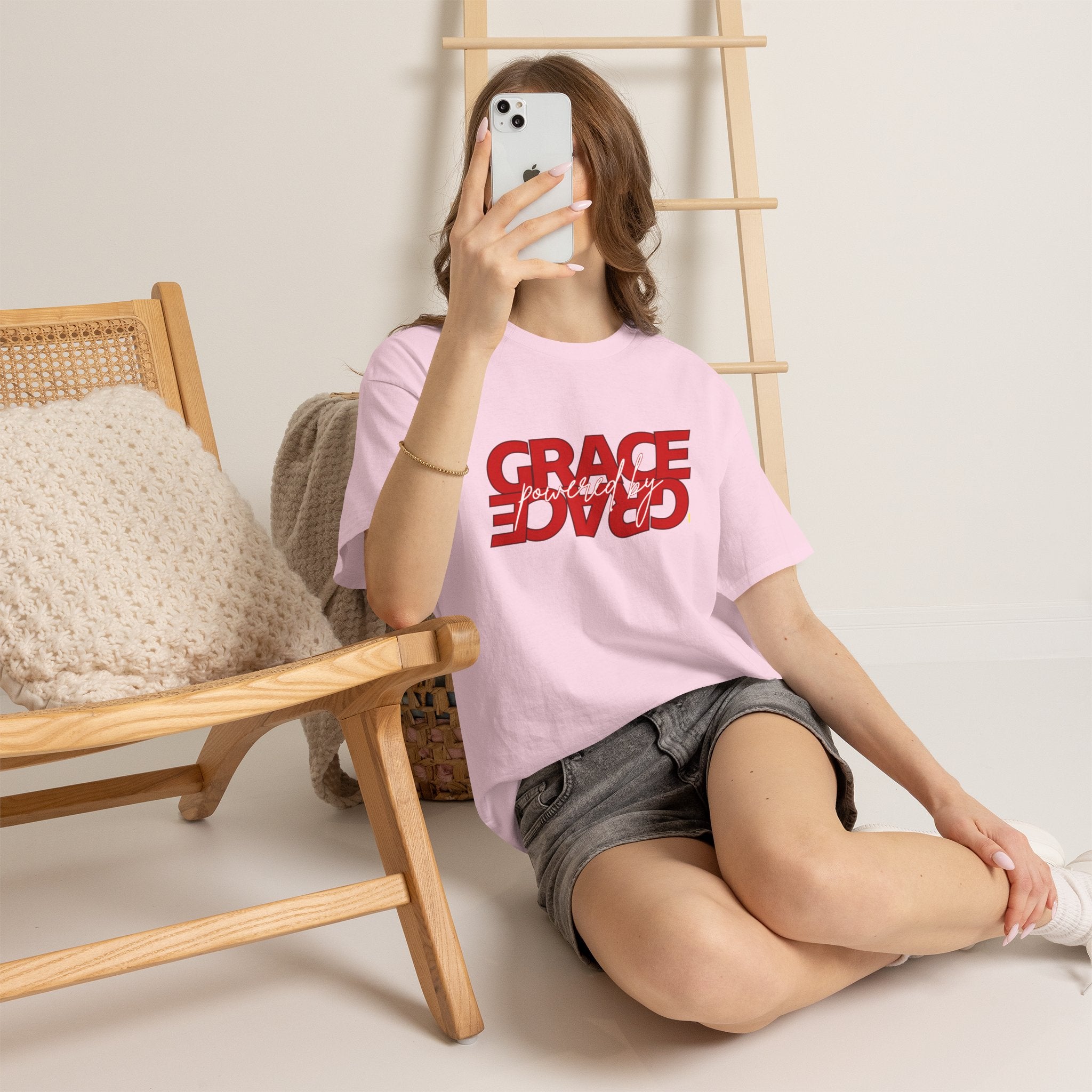 Grace Reversed Tee — Christian Faith Message Shirt