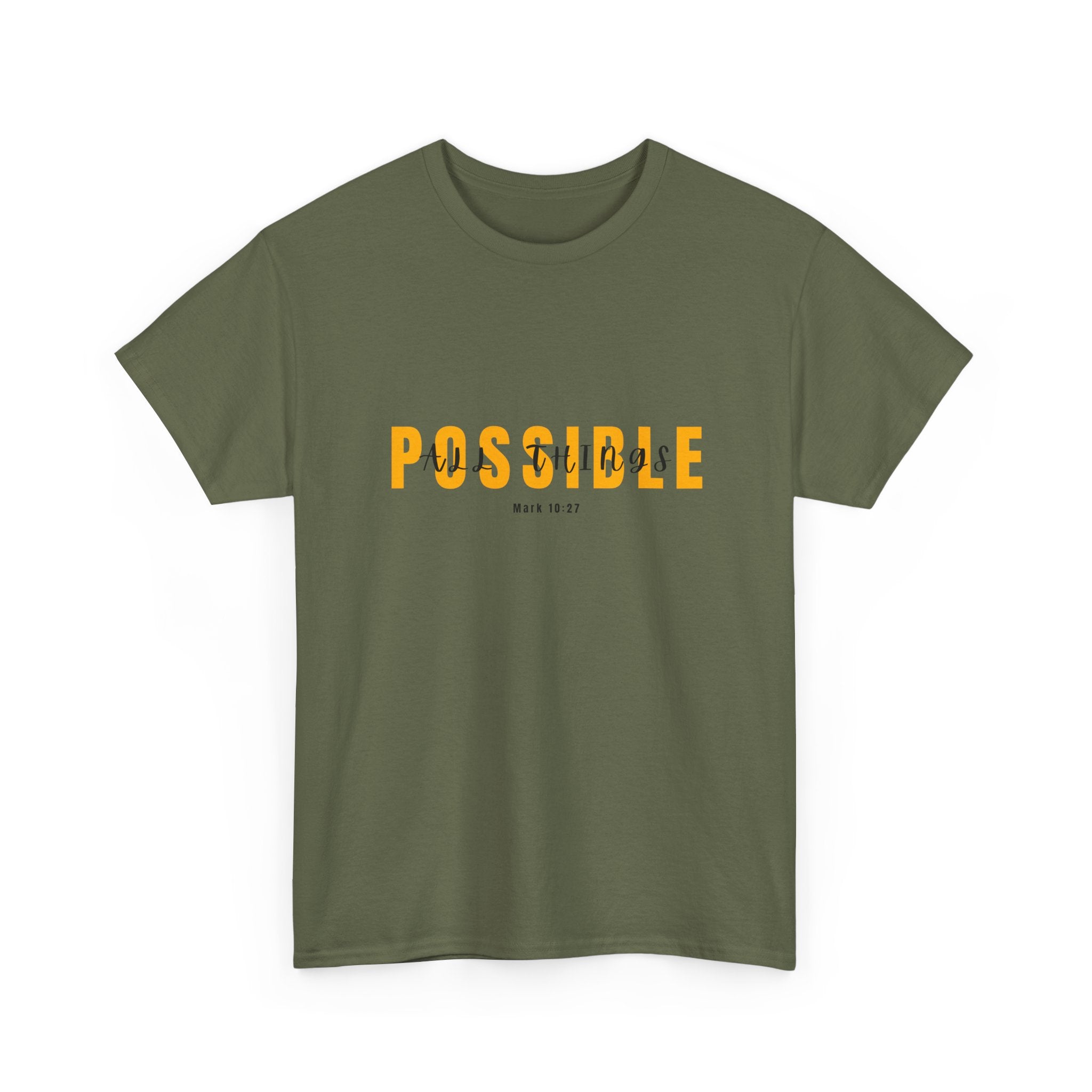 Possible T-Shirt — Inspirational "Possible" Graphic Tee (Optimism, Motivational Quote)