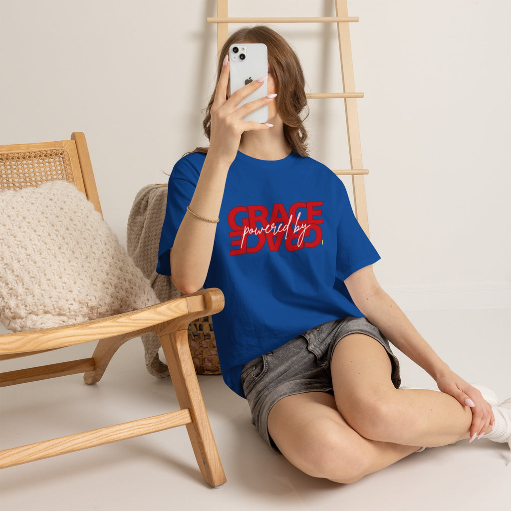Grace Reversed Tee — Christian Faith Message Shirt