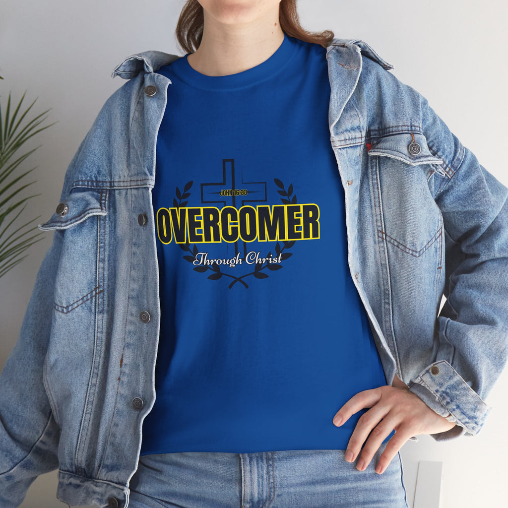 Overcomer Cross T-Shirt — Inspirational Christian Faith Tee