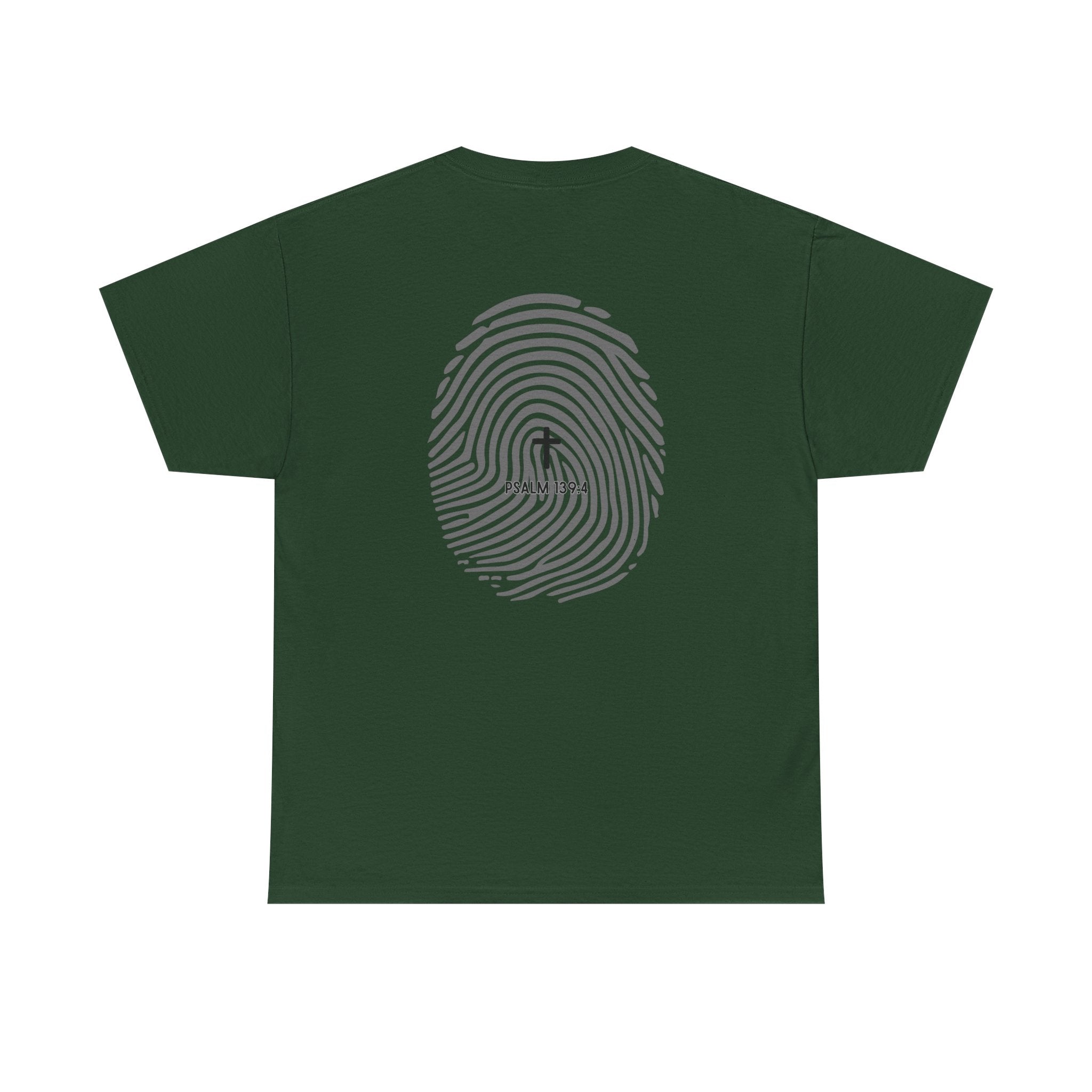Fingerprint Graphic Tee — Minimalist Identity T‑Shirt