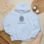 Heavenly Crafted Hoodie — Minimal Fingerprint Graphic Hooded Sweatshirt