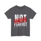 Christian Tee — "Not Perfect, Forgiven" Romans 5:8 Graphic T-Shirt (Still Loved / Still Chosen)