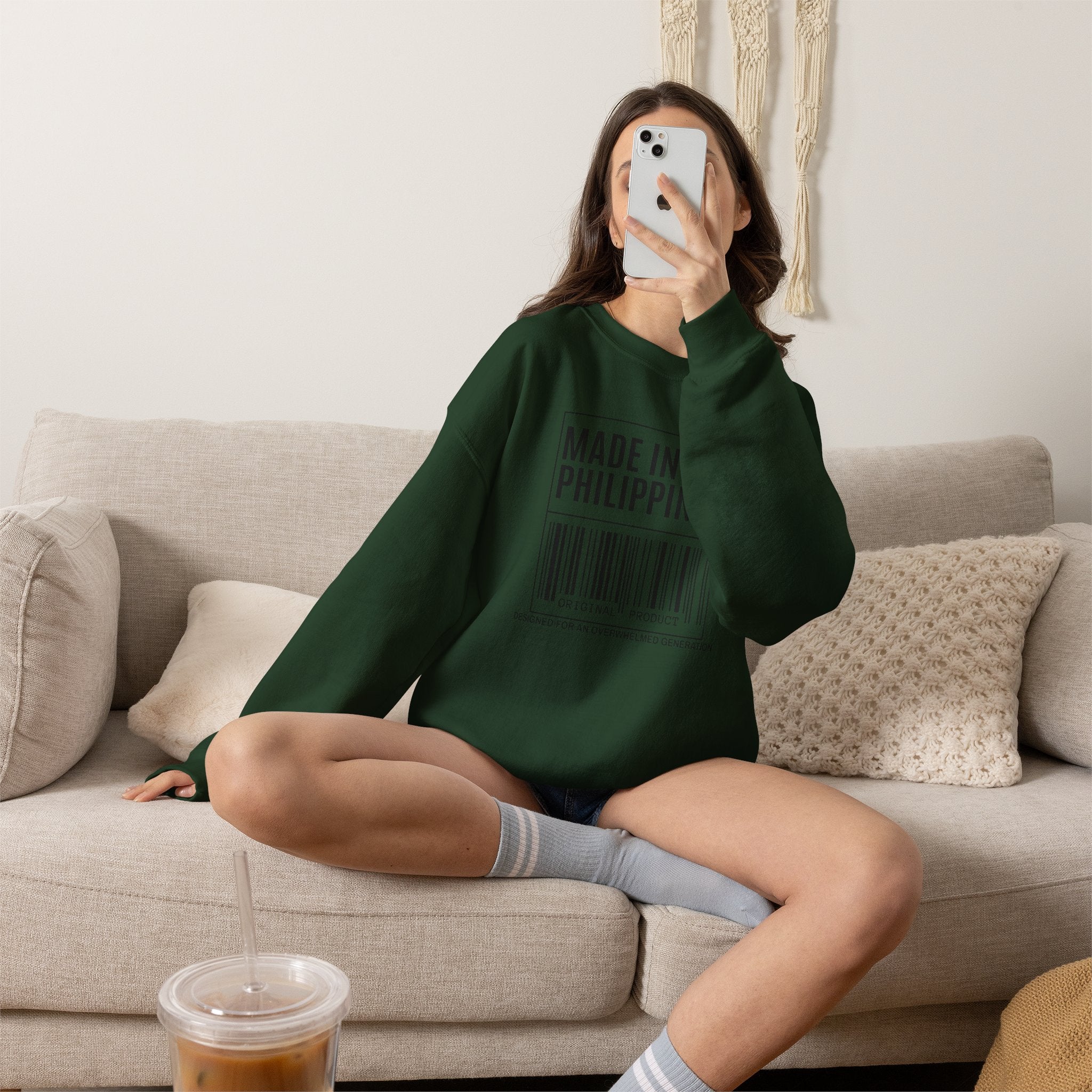 Made in the Philippines Sweatshirt — Barcode Pride Crewneck