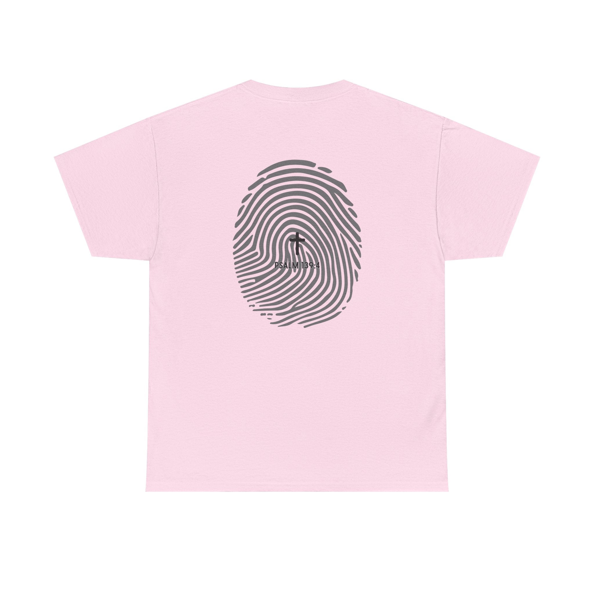Fingerprint Graphic Tee — Minimalist Identity T‑Shirt
