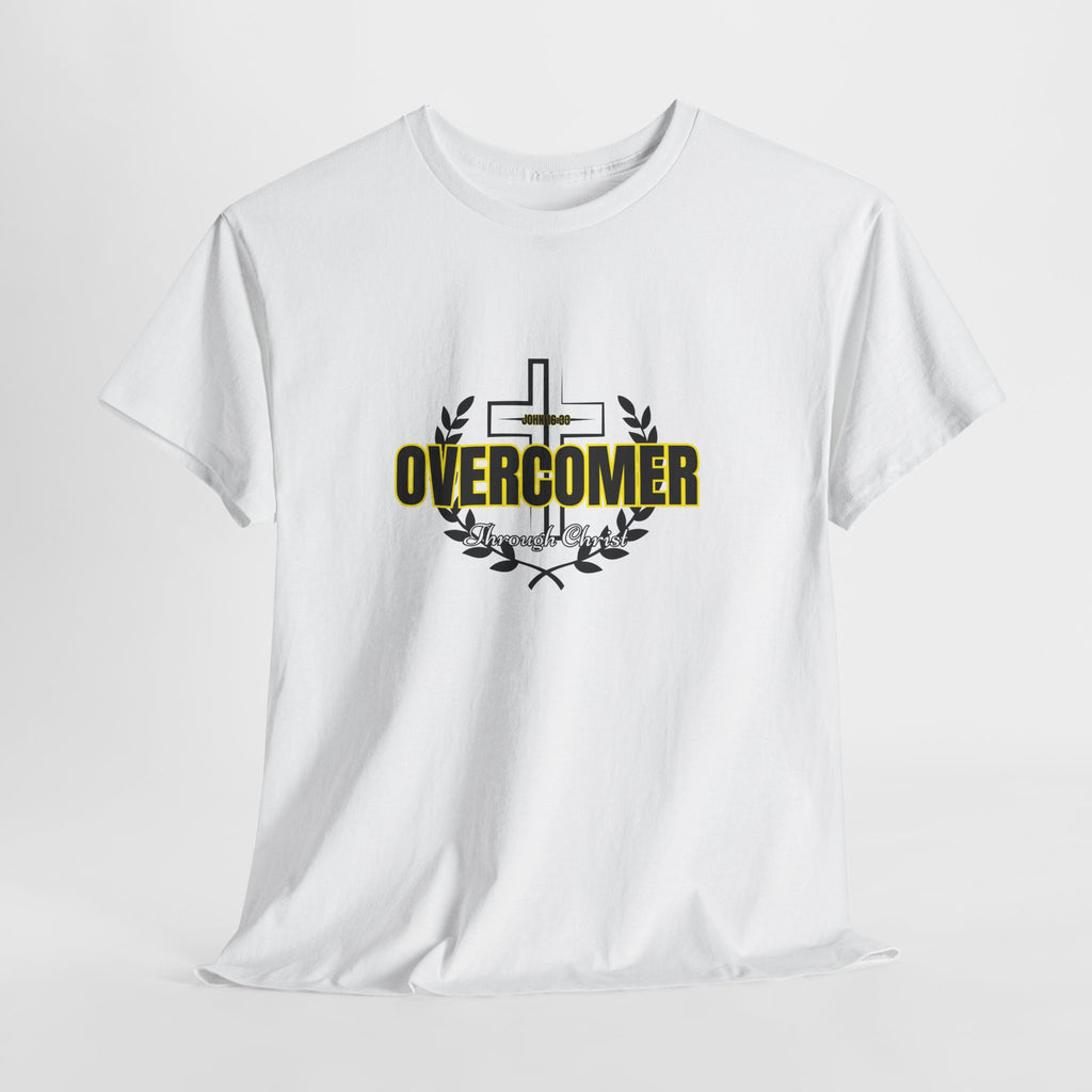 Overcomer Cross T-Shirt — Inspirational Christian Faith Tee