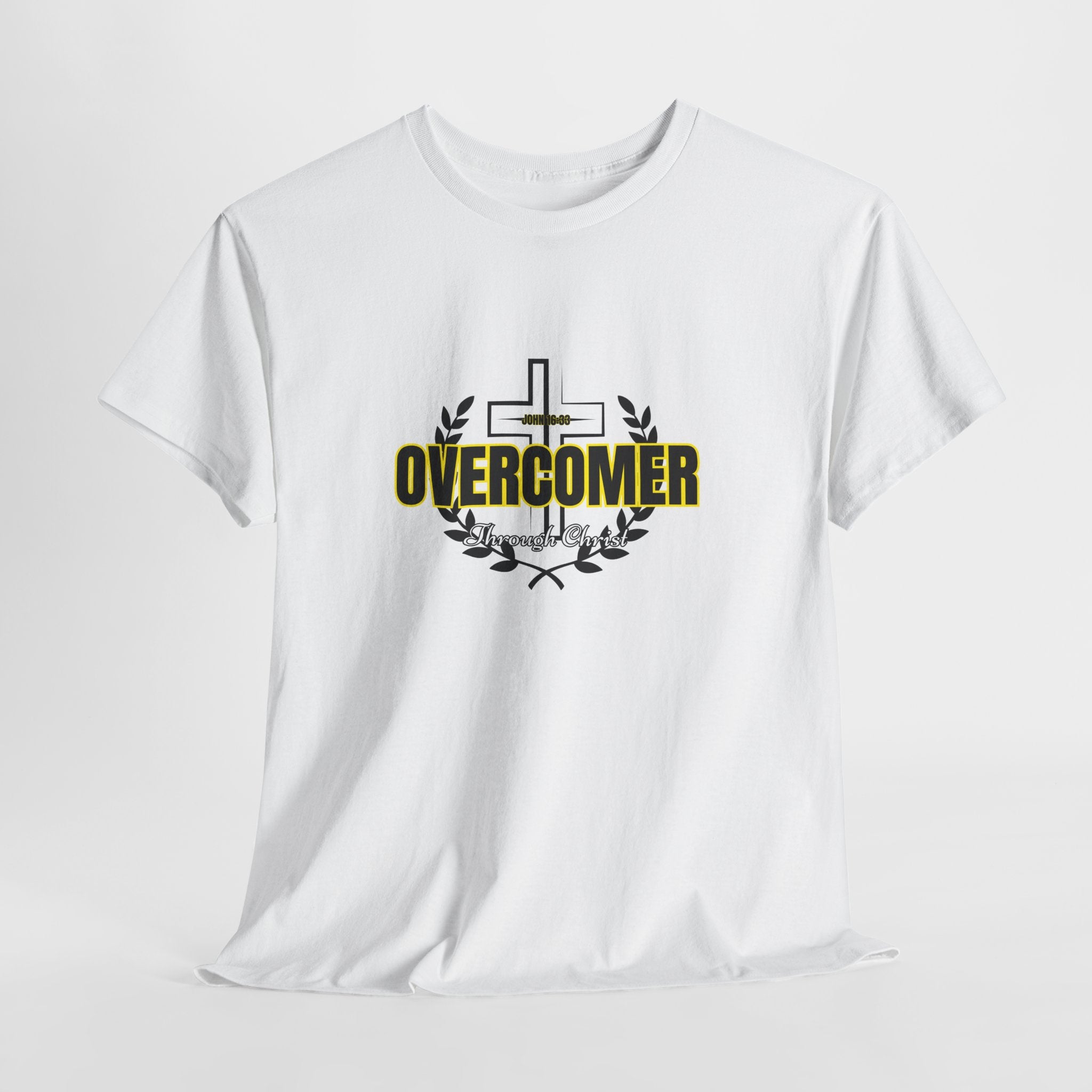 Overcomer Cross T-Shirt — Inspirational Christian Faith Tee
