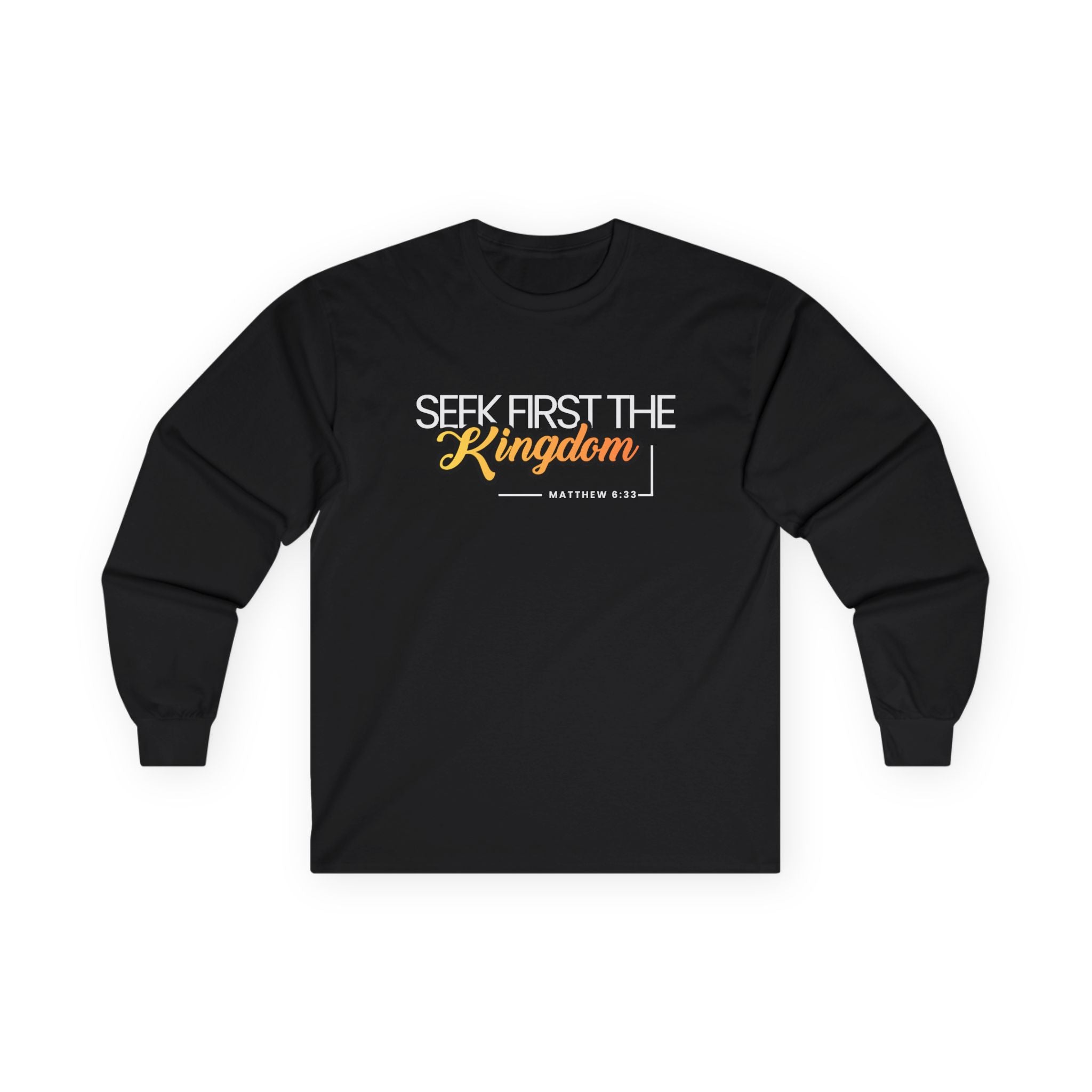 Seek First the Kingdom Long Sleeve Christian Tee