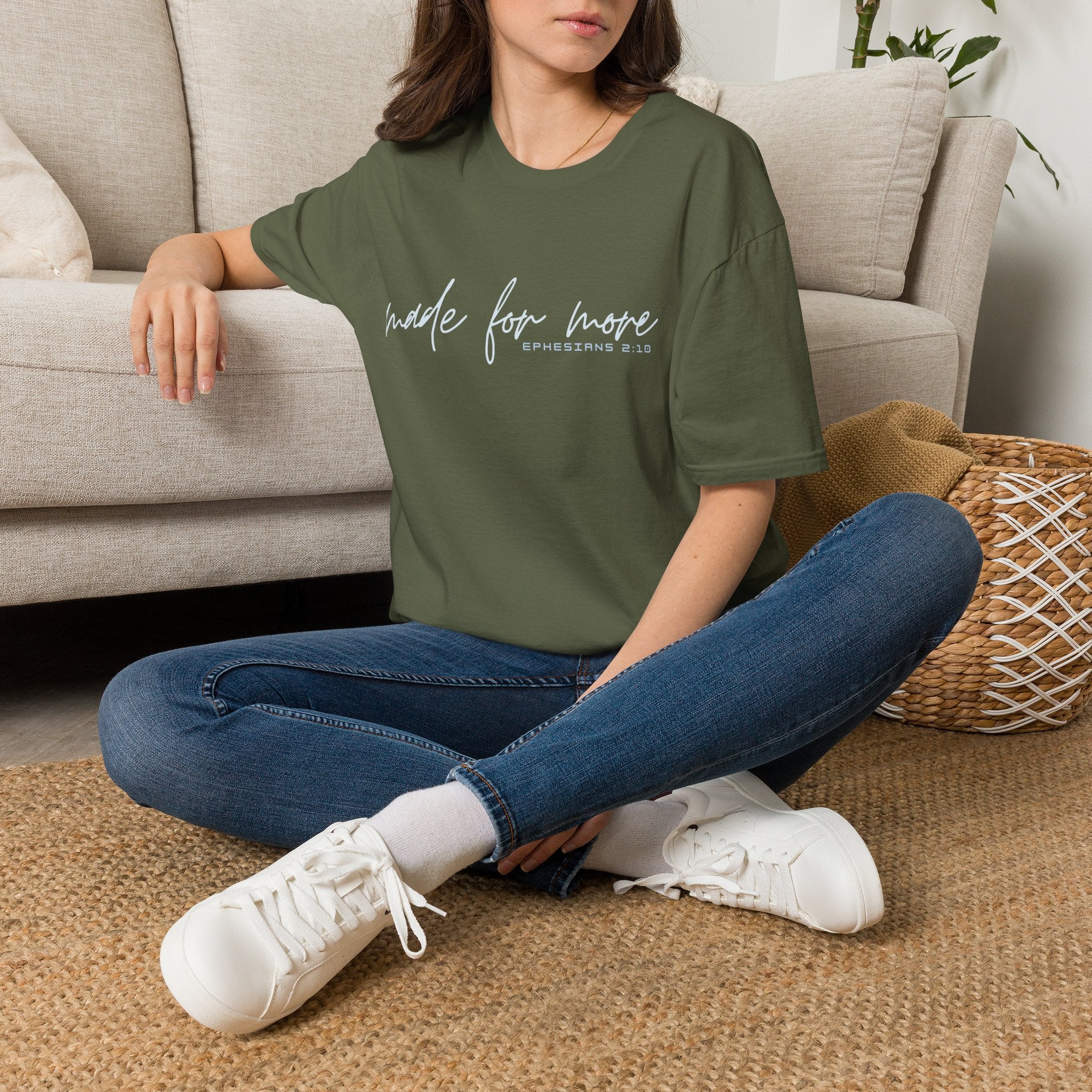 Made for More T-Shirt — "Ephesians 2:10" Inspirational Christian Tee