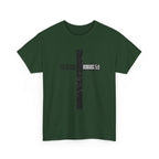Christian Cross T-Shirt — "Salvation Romans 5:8" Faith Tee